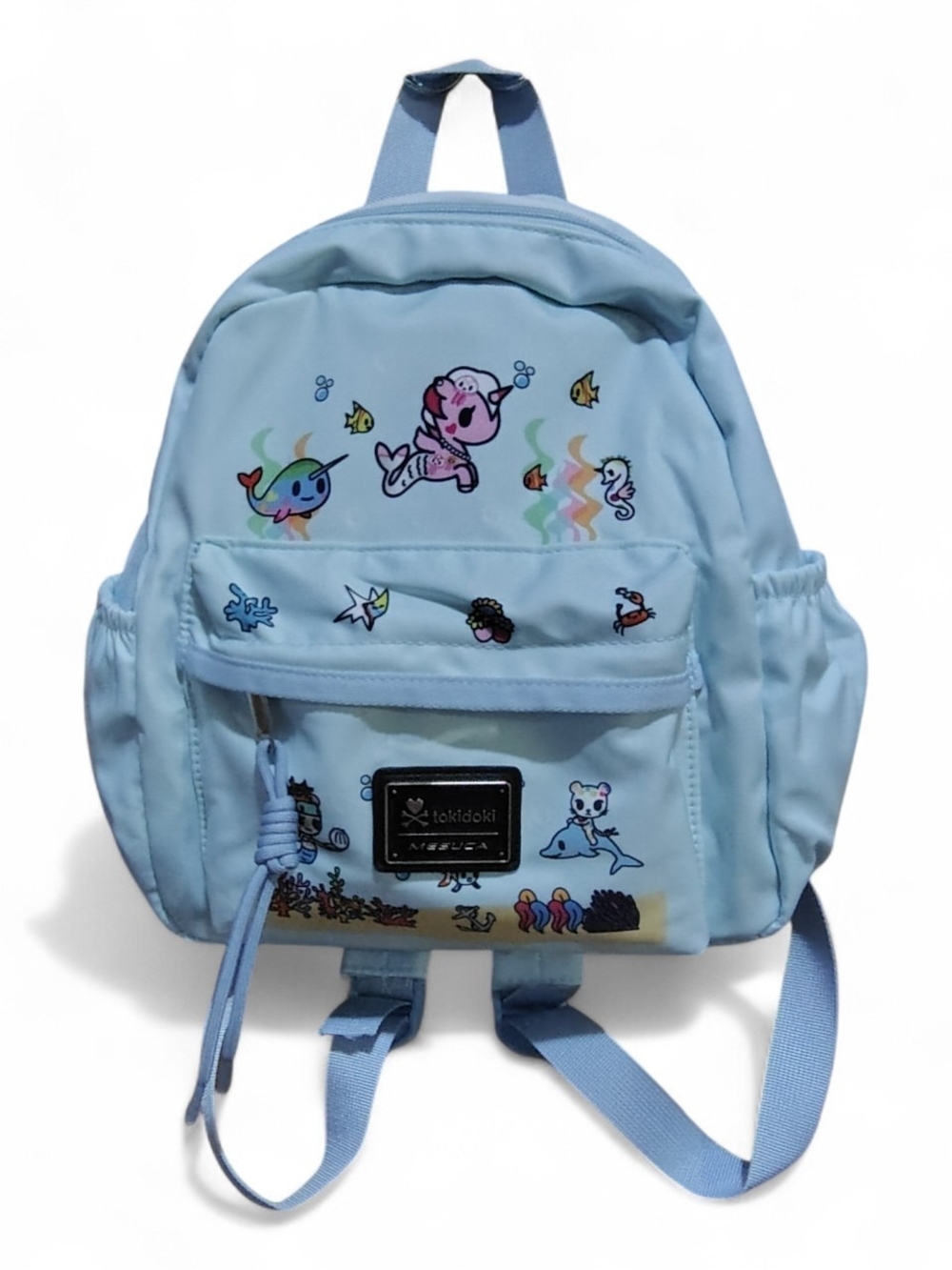 tokidoki Light Blue Ocean Friends Kids Backpack
